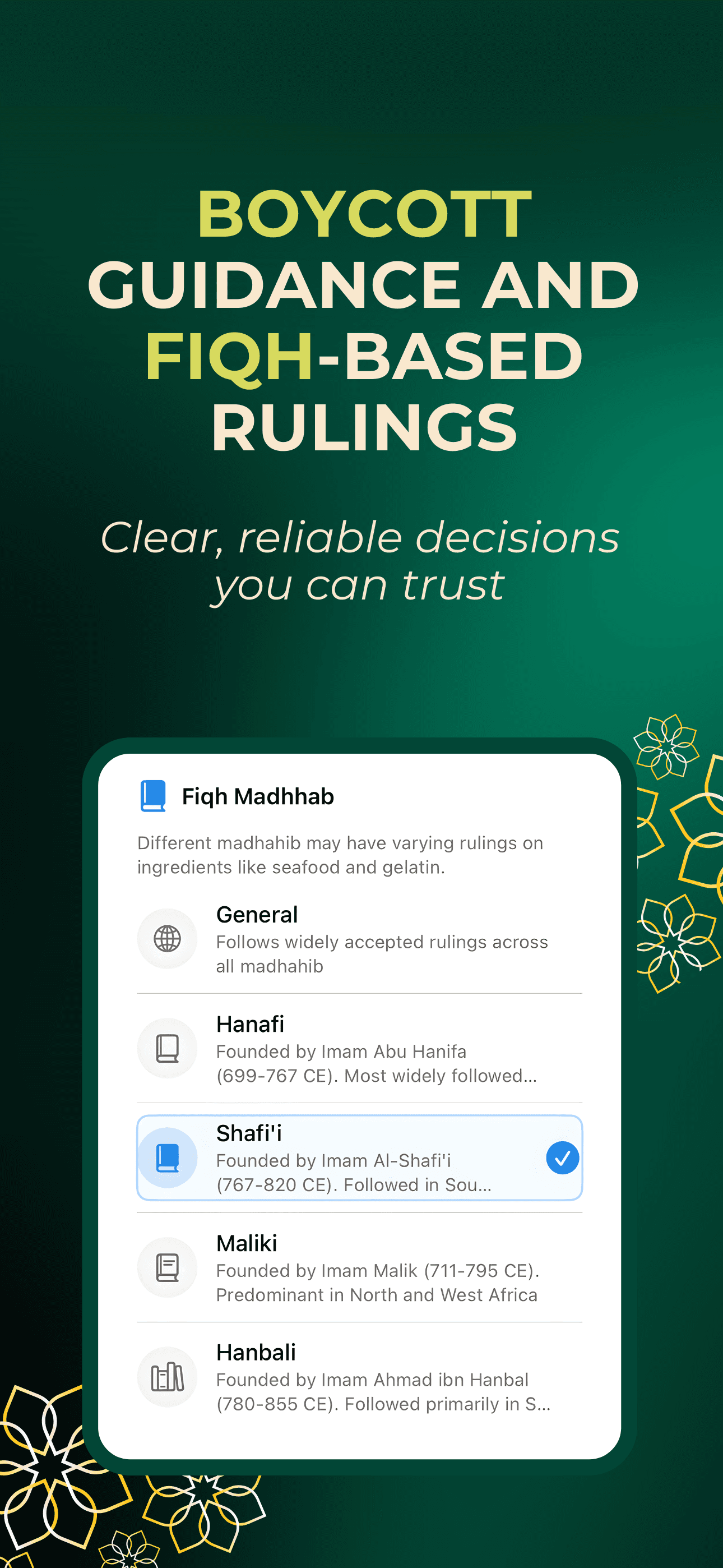 Respect for All Four Schools of Thought